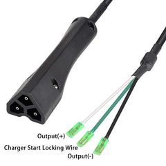 10L0L 8-inch DC cable visible for flexible routing and tidy installation benefit