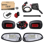 10L0L headlight assembly front view showing bright beam and improved night visibility