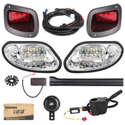 10L0L front headlights mounted on cart showing improved forward visibility