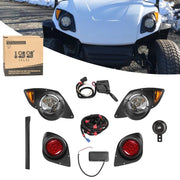 10L0L front headlights close-up showing clear beam for improved visibility