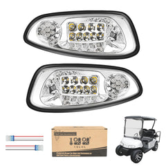 10L0L front packaging showing complete RXV headlight kit and easy install benefit