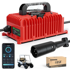 10L0L front view of charger showing indicator light and compact form for easy storage