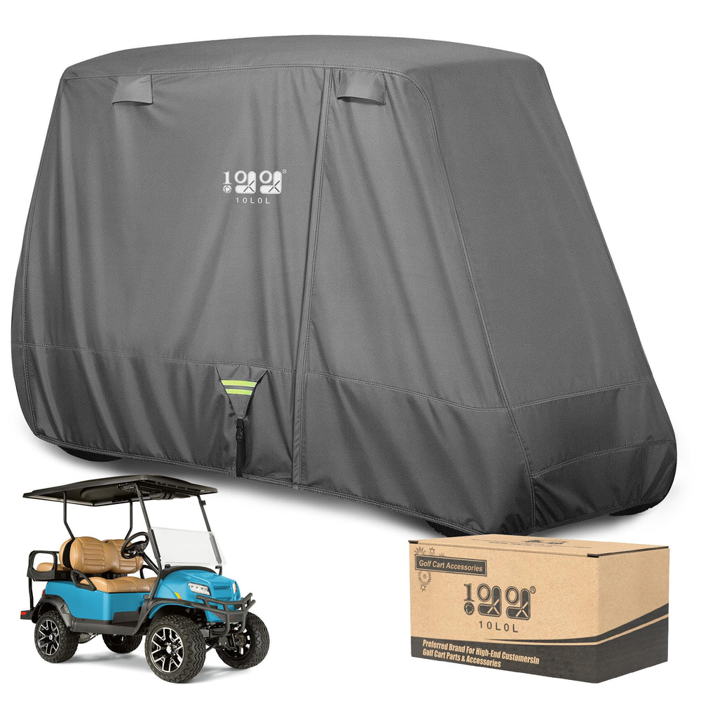 10L0L front view of cover protecting cart from weather