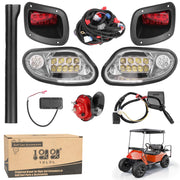 10L0L front headlights installed on cart showing bright beam benefit