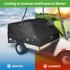 10L0L installed on Yamaha/EZGO cart demonstrating secure fit and protection