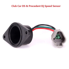 10L0L sensor installed on Club Car motor rear assembly demonstrating direct fit