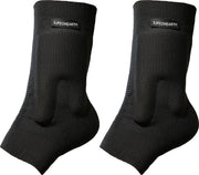1Lifeonearth front view of ankle pads showing full wrap for comfort