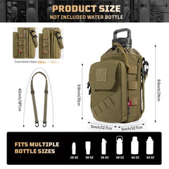 1TG Tactical thick foam padded bottom detail for shock absorption and silent carry