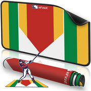 2F22E front view of extended home plate mat showing color highlights and shape for accurate targeting