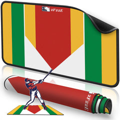 2F22E front view of extended home plate mat showing color highlights and shape for accurate targeting