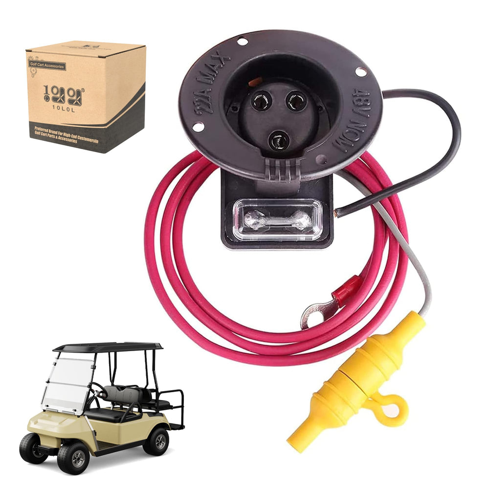 9.99WORLD MALL front view of charger receptacle showing durable housing and secure connection benefit
