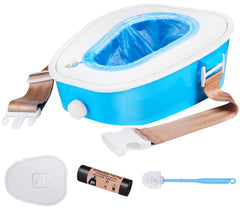 A ARCITON front view showing compact portable toilet and stable design benefit