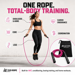 A2Z Evo Rope handle close-up showing textured grip and ergonomic design for better control