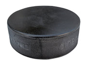 A&R Sports puck front view showing brand and regulation look for reliable play