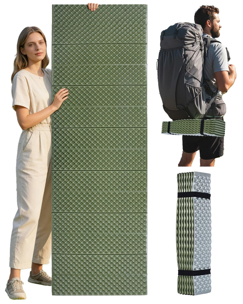 Abahub pad front view showing full-length support and durable surface benefit