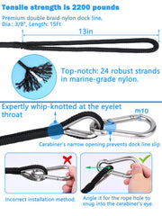Abimars red float and double-braided line visible for easy recovery and safety