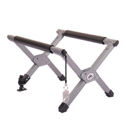 Ablazer front view of stand showing stable support and portability