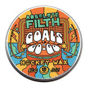 Absolute Filth front packaging showing medium tack puck and branding benefits