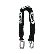 ABUS hardened steel 6KS front view showing heavy-duty chain and sleeve for secure storage