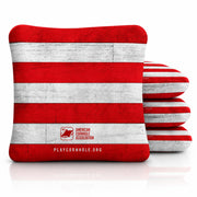 ACA Synergy Pro front view showing vintage red stripes and clear scoring benefit
