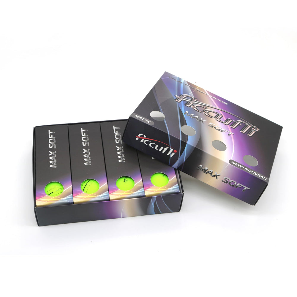 ACCUFLI Max Soft matte green 12-pack front packaging showing product and alignment graphics for quick setup