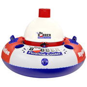 ACCUSHARP Hydration Station front view showing cup holders and stable float advantage