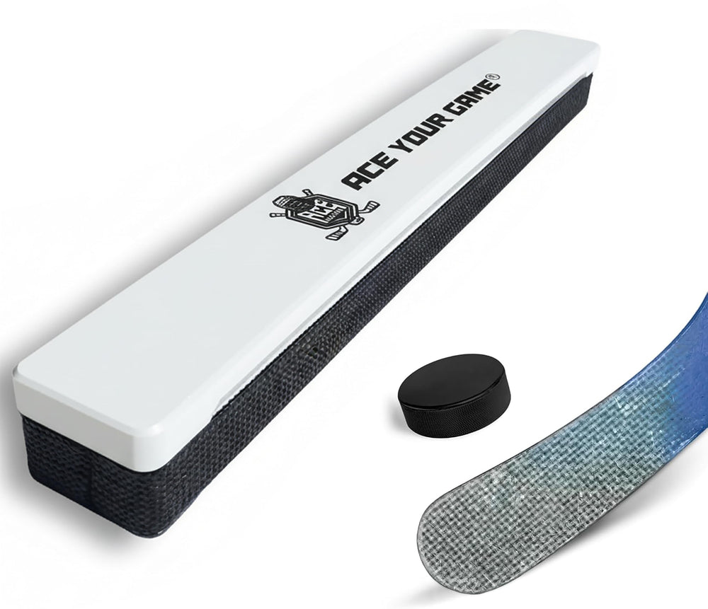 ACE HOCKEY front view showing compact 24-inch rebounder for consistent training