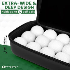Acebirdie close-up of hard EVA shell texture offering water resistance and durability