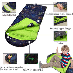 AceCamp close-up of glow-in-the-dark pattern, enhancing night visibility and fun