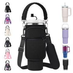 AceTreker front view with 30 oz Stanley cup showing secure fit and quick access