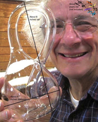 Acme Klein Bottle close-up of neck and junction demonstrating smooth glass transition and topology detail
