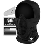 ACTIONUNION front view of mask set showing complete fit and coverage benefit