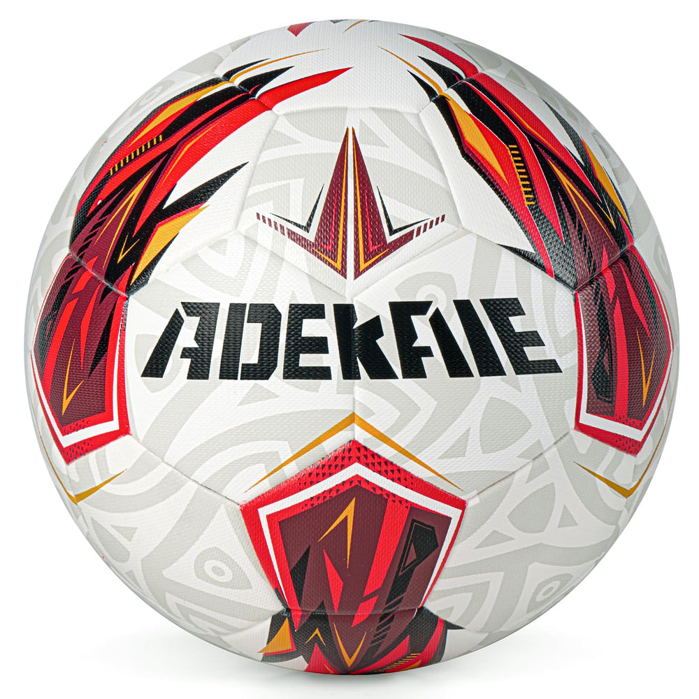 adekale front view of Size 5 soccer ball showing official design and reliable performance