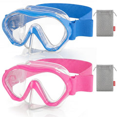 Aegend front view of mask showing clear lenses and comfortable fit benefit