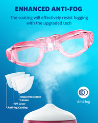 Aegend detail of higher nose bridge offering improved adult fit