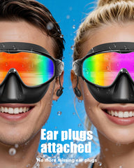 Aegend wide-view lens angled to show panoramic swimming vision