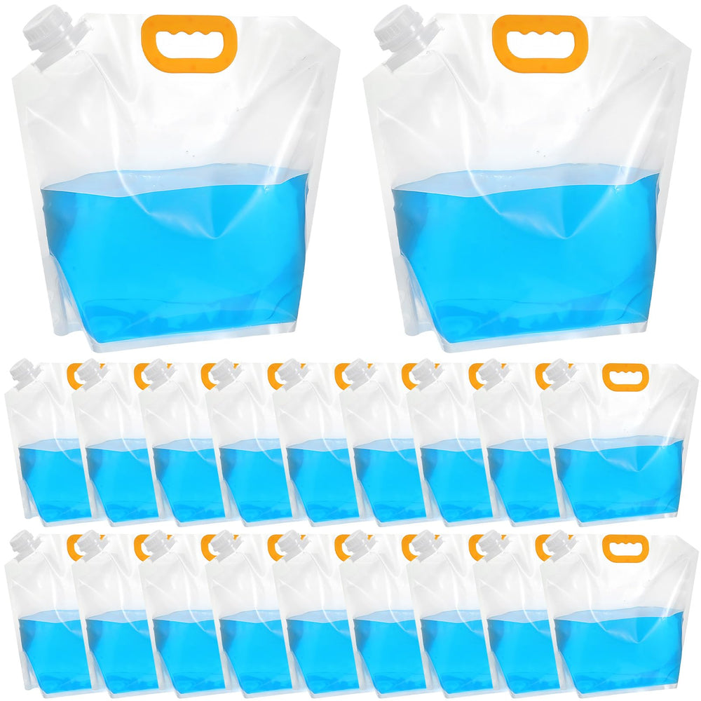 Afcabakila front view clear pouch showing capacity and portability