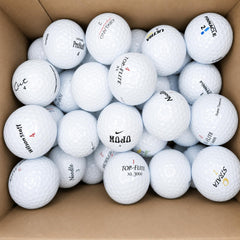 AFFORDABALL GOLF assorted brand logos visible for varied play characteristics