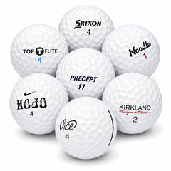 AFFORDABALL GOLF front of pack showing 50 white recycled balls and value