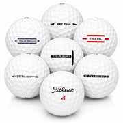 Afford-A-Ball Golf front pack showing 50 white Titleist balls and affordable value