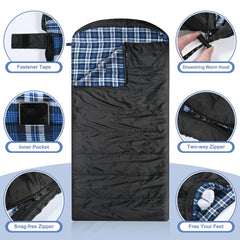 AGEMORE sleeping bag in compression sack demonstrating compact travel convenience
