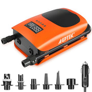 AGPTEK front view of pump showing compact body and controls for easy transport
