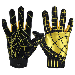 AIGEVTURE front view showing gold and black glove design and bold look