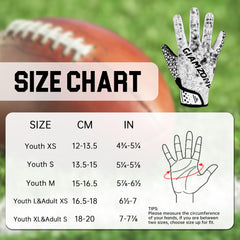 AIGEVTURE youth glove catching football in action to improve on-field performance