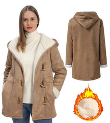 AI'MOURI slanted hand pocket detail showing secure storage and hand-warming benefit