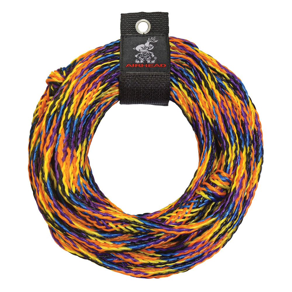 AIRHEAD front view of packaged tow rope showcasing length and loops for quick use