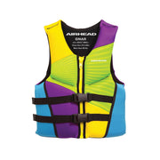 AIRHEAD Gnar front view showing zipper and buckles for secure closure