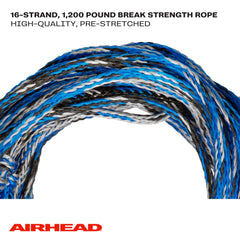 AIRHEAD floating rope on water for easy visibility and quick retrieval