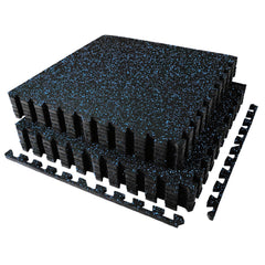 AIRHOP front view of 12-tile set showing protective gym flooring and stable coverage