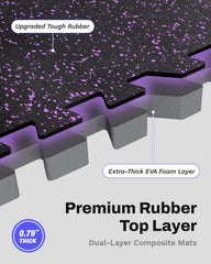 AIRHOP close-up textured rubber top showing grip and scuff resistance for safer workouts